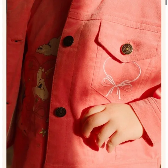 Konges Slojd NEW NWT Pink Lucky Jacket - Pink Flamingo Plume (18M) - Picture 3 of 11